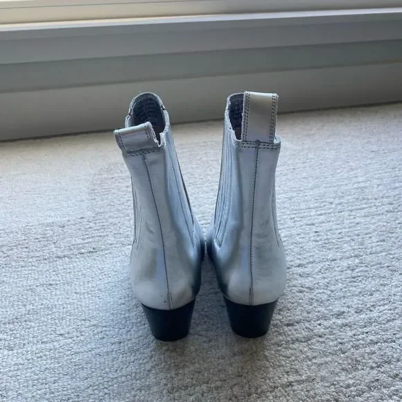 J. Crew Piper Ankle Boots in Metallic Leather Size 6 - Picture 8 of 8
